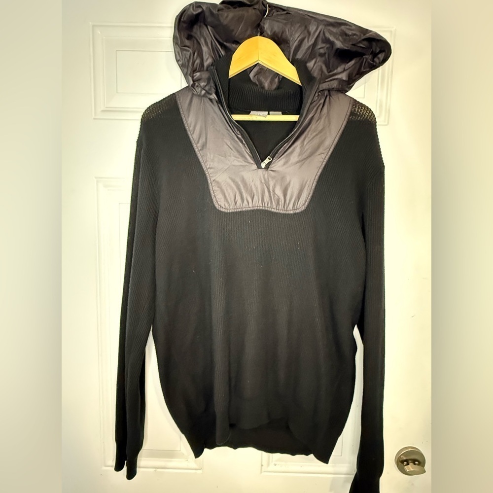 A/X Armani Exchange Black Zip Up Sweater